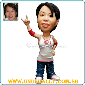 Custom 3D Caricature Hip-Hop Female Figurine